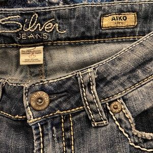 Silver Aiko denim capris